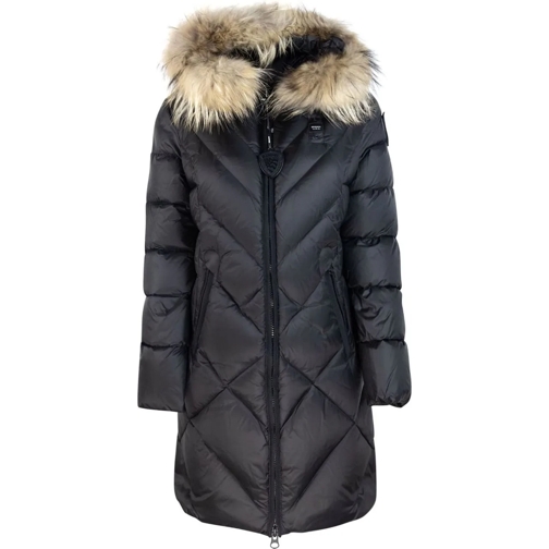 Blauer Sommerjacken Blauer Coats Black schwarz