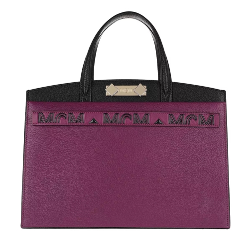 MCM Milano Medium Tote Bag Dark Purple Fourre-tout