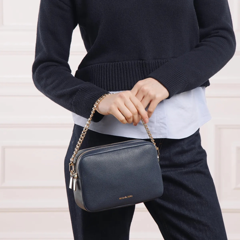 MICHAEL Michael Kors Camera Bag Md Dblzp Chn Camera Xbody Navy(Image 3)