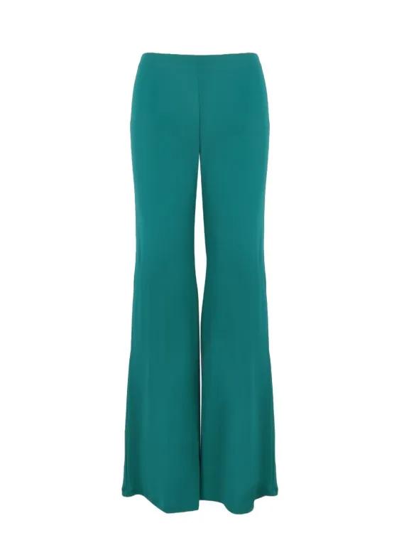 Thumbnail - Alberta Ferretti - Viscose Fluid Pant - Größe 44 - grün