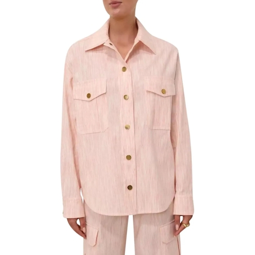 Zimmermann T-Shirts Tranquility Stripe Shirt rose