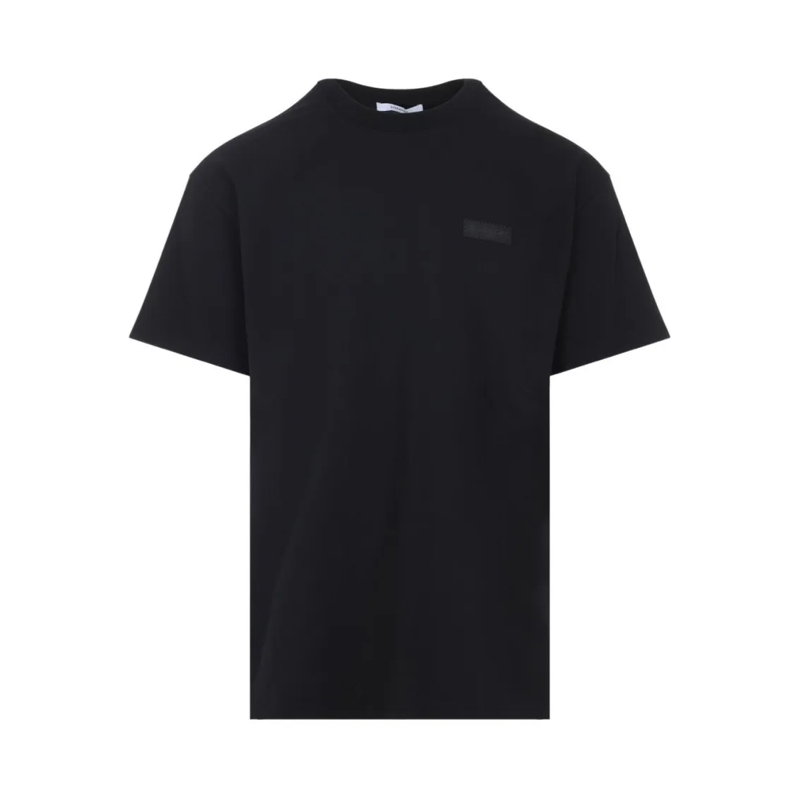 Givenchy T-shirt Patch Detail Cotton T-Shirt With Round Neckline Black