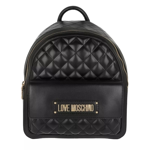 Love Moschino Quilted Nappa Backpack Nero Backpack