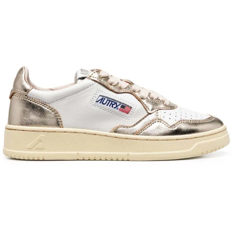 Autry International Low-Top-Sneaker Sneakers Whiteplatinum silber