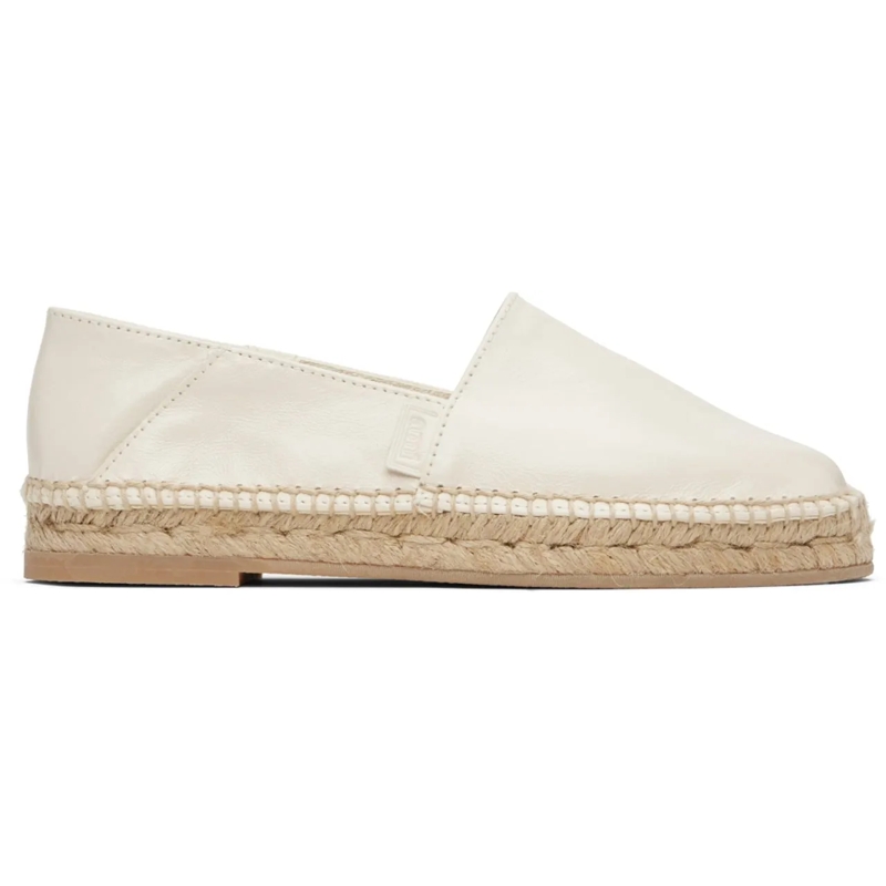 AMI Paris Low-Top-Sneaker Logo Slip-on Espadrilles weiß