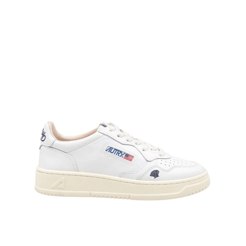 Autry International Lage-top sneaker Medalist Low Leather Sneakers, White White