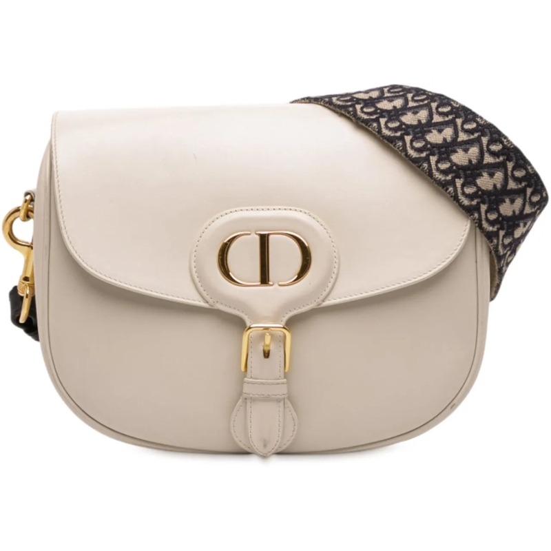 Christian Dior Schultertasche Large Smooth Calfskin Bobby Crossbody weiß