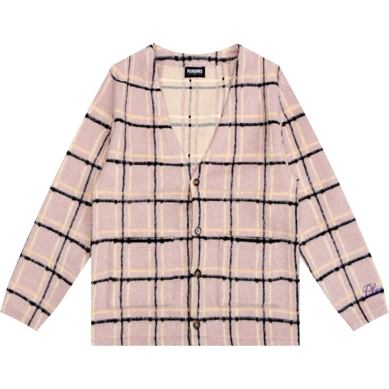 PLEASURES Doudoune Purple Sand Cardigan Purple beige