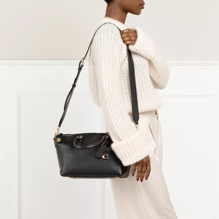 Coach black satchel new arrivals