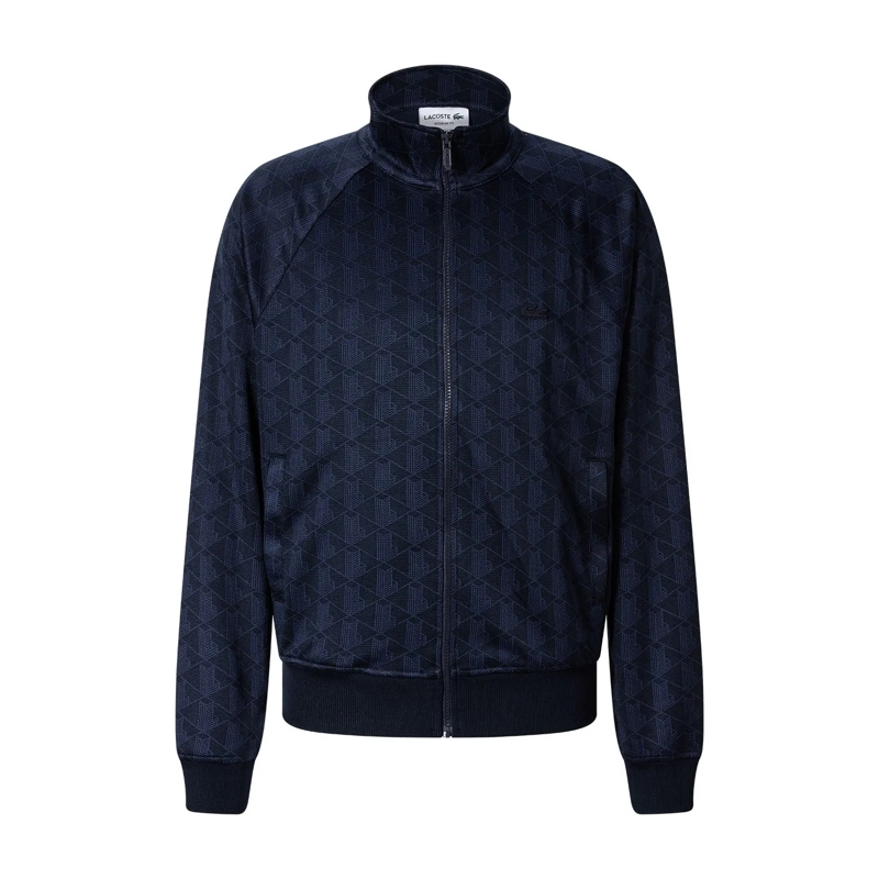 Lacoste veste Sweatjacke mit Stehkragen weiß