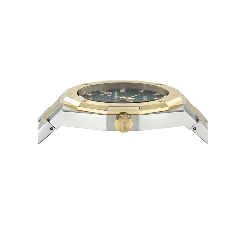 Salvatore Ferragamo Quarzuhr Quarz-Analoguhr Versilia 3H grün(Image 2)