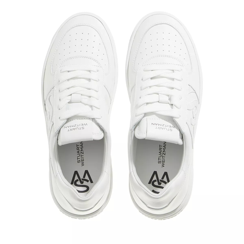 Stuart Weitzman Low-Top-Sneaker SW COURTSIDE MONOGRAM SNEAKER White(Image 4)