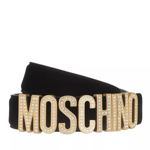 Moschino Belt Fantasia Nero Leather Belt