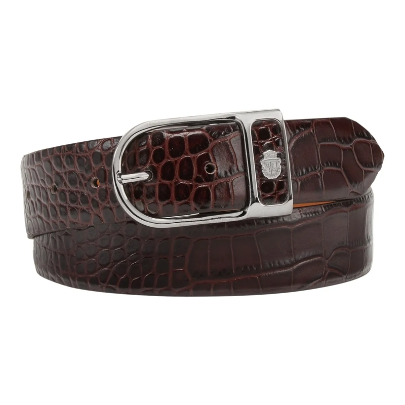 BILLIONAIRE Gürtel Gürtel Crocco Geprägt dunkel-braun
