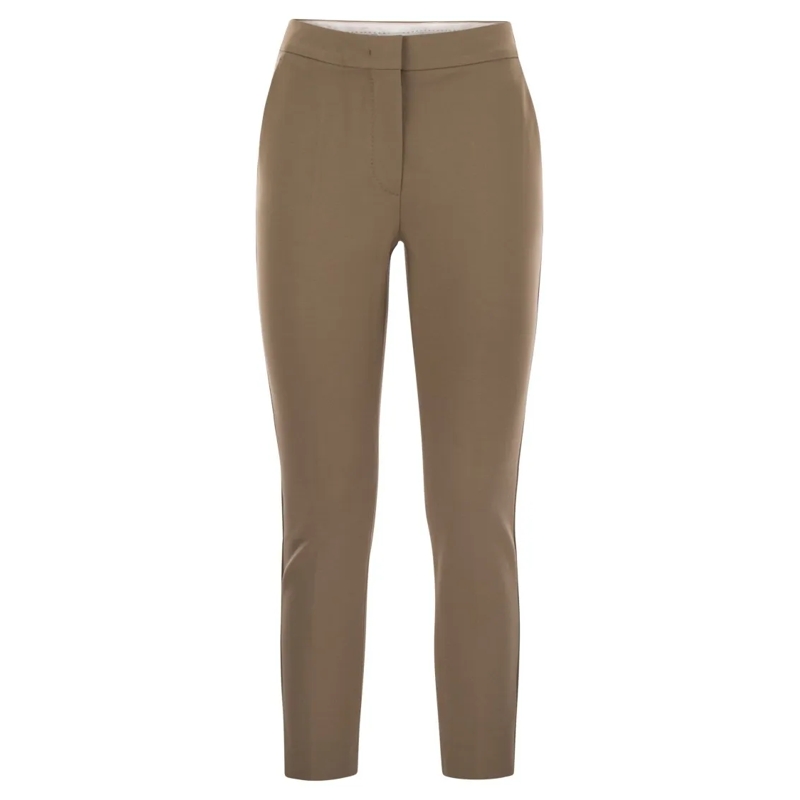 Max Mara  Pegno - Viscose Jersey Trousers Brown