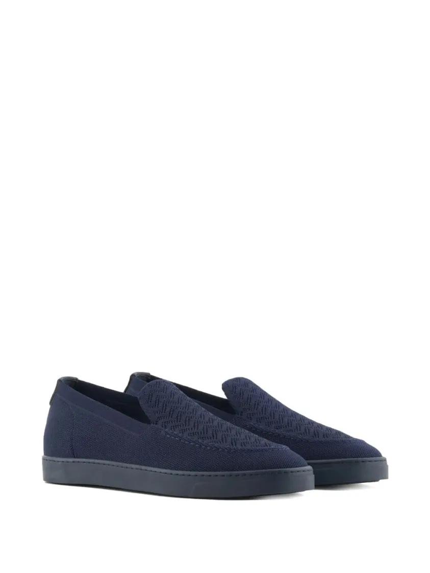 Thumbnail - Giorgio Armani Loafer - Textured Upper Loafers With Streamlined Silhouette - Gr. 11 - in Schwarz - für Damen