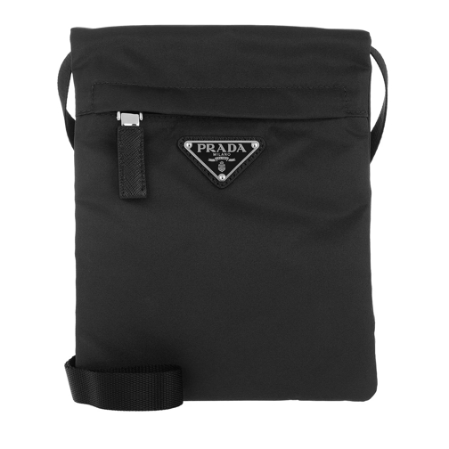Prada Technial Fabric Shoulder Bag Black Cross body-väskor