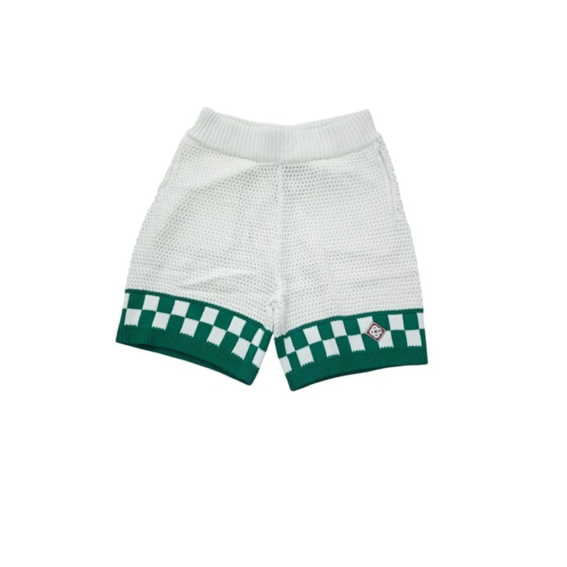 Casablanca Casual Shorts Quilted Casablanca Boxer Shorts White