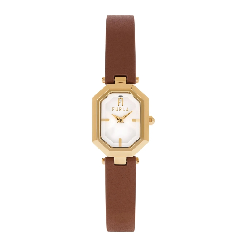 Furla Automatikuhr Analoge Uhr Furla Octagonal braun