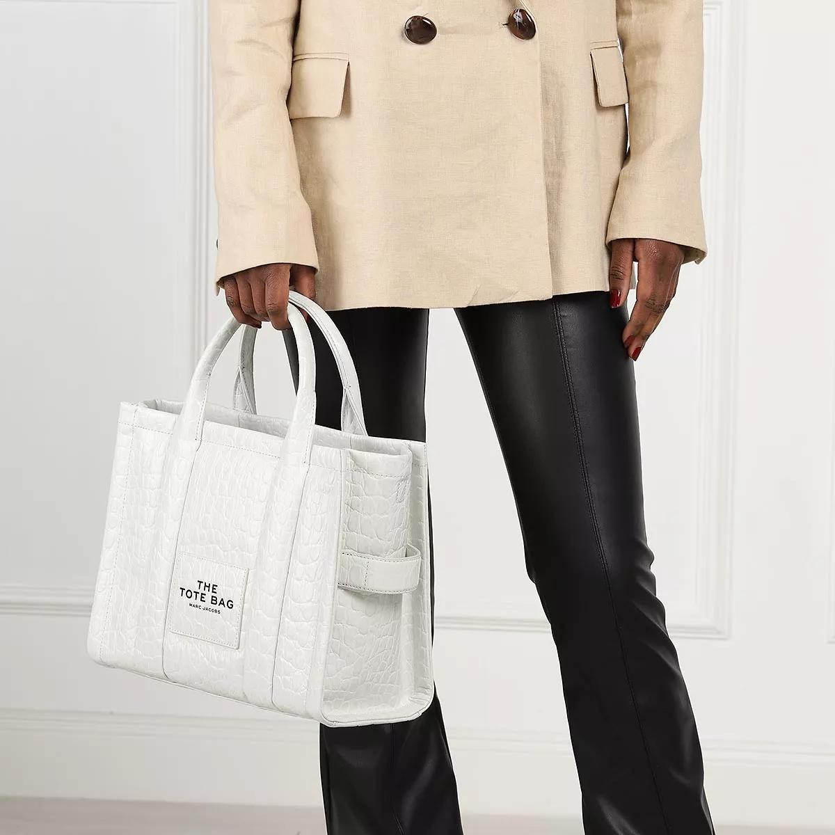 Marc Jacobs Women's The Croc-Embossed Medium Tote - Ivory