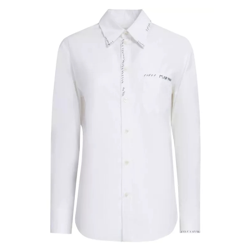 Marni Chemise camicia white weiß