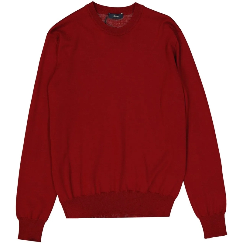 Herno T-Shirt Herno Wool Pullover rot