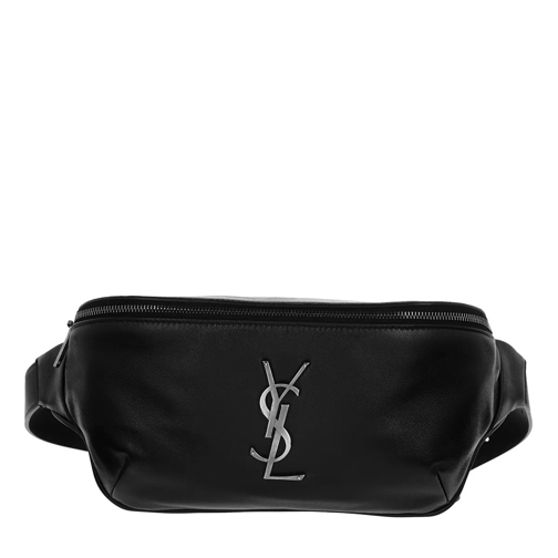 Saint Laurent Classic Monogram Belt Bag Lambskin Black Belt Bag