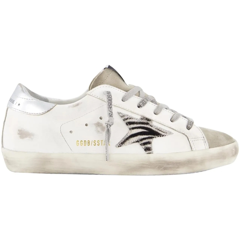 Golden Goose Low-Top-Sneaker Dames Super-Star Sneaker Wit/Zebra weiß