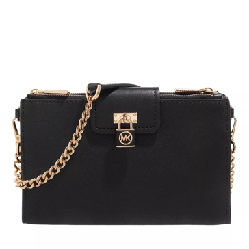 Michael Kors Ruby Small Dbl Zip Crossbody Black Crossbody Bag