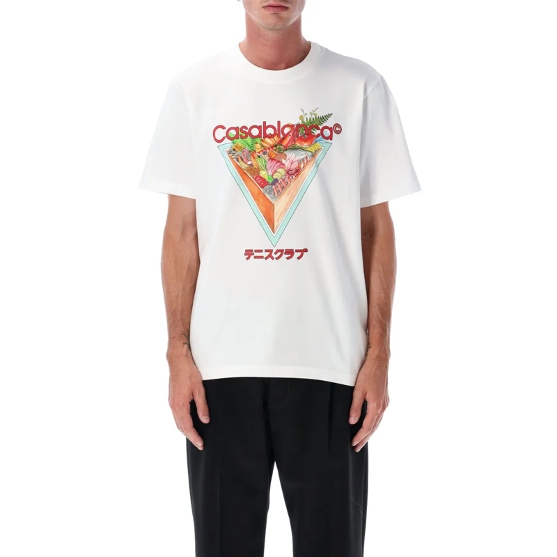 Casablanca T-Shirt White Tennis Club Icon T-Shirt White