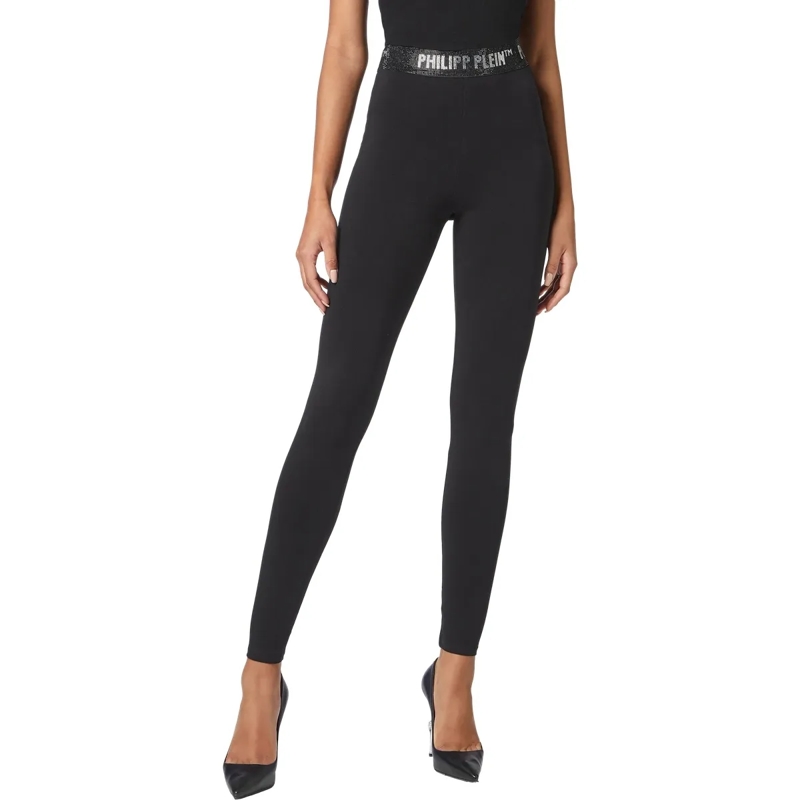 Philipp Plein Leggings Leggings Mit Schmucksteinen schwarz(Image 3)