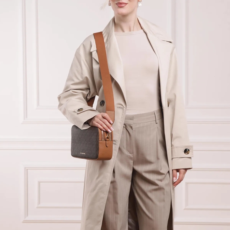 MICHAEL Michael Kors Camera Bag Md Dblzp Chn Camera Xbody Brn/Acorn(Image 3)