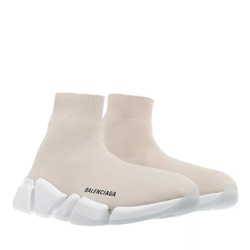 Balenciaga Speed 2.0 Sneakers Beige White Slip-On Sneaker