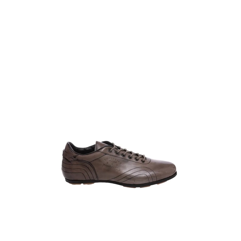 Pantofola D'Oro Chaussures à lacets Superleggera Leather Classic Shoes Grey