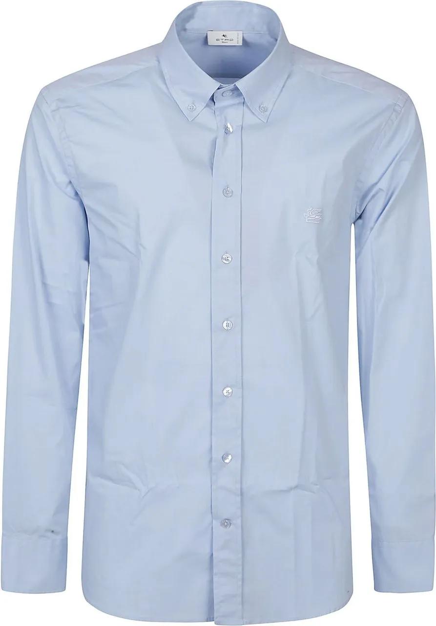 Thumbnail - Etro - Roma Long Sleeve Shirt Blue - Größe 39 - blue