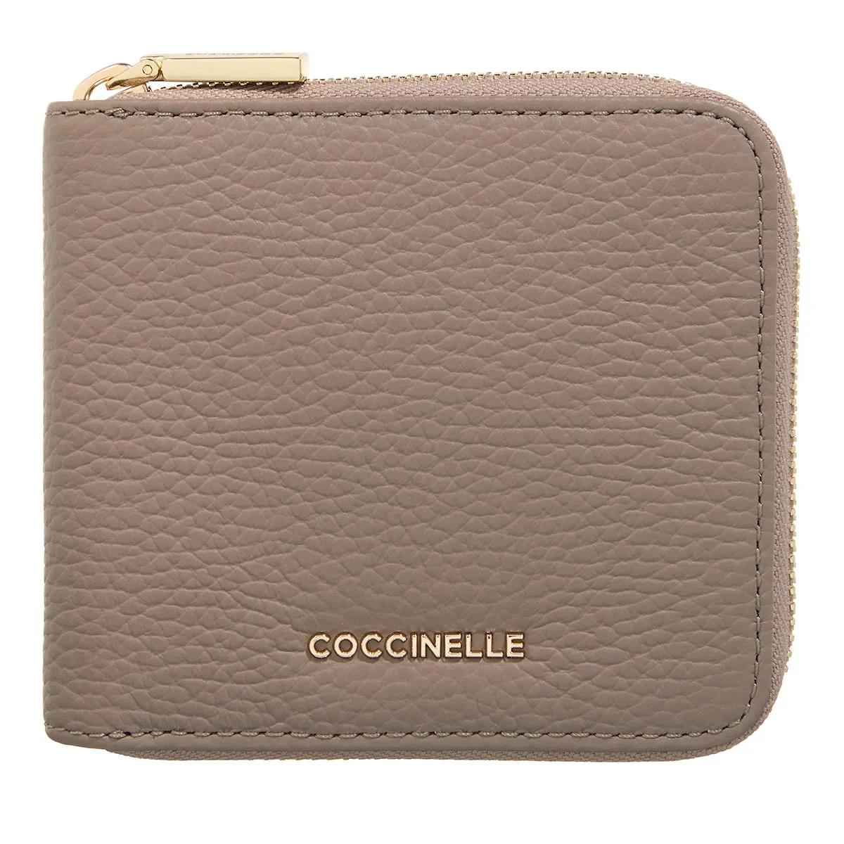 Coccinelle Portemonnaie - Metallic Soft - Gr. unisize - in Taupe - für Damen