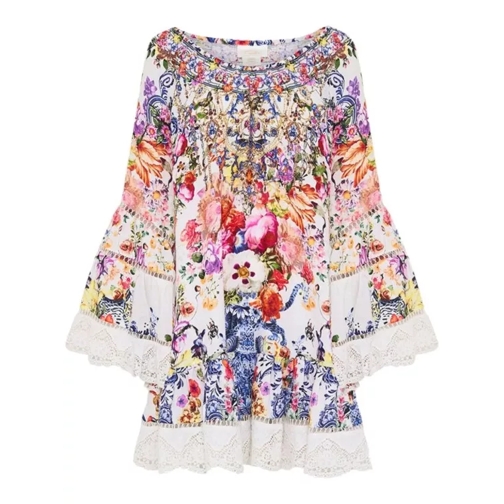 Camilla Multicolor Floral-Print Mini Dress Multicolor 