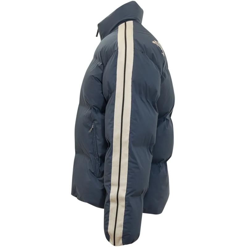 Palm Angels Daunenjacke Piumino con Zip Collo Alto e Logo dunkelblau(Image 3)