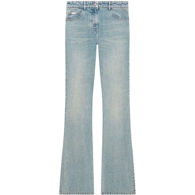Courrèges Jeans à jambe droite Jeans Denim blau