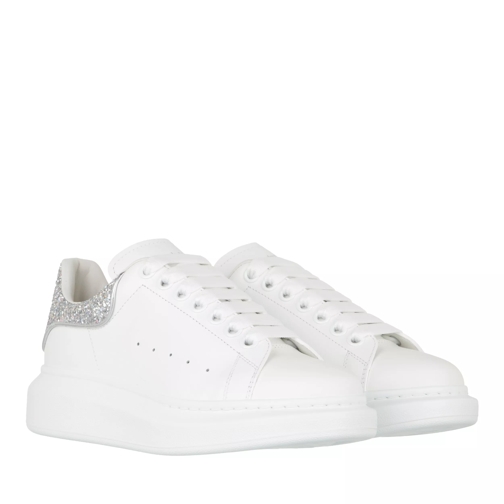 Alexander McQueen Oversized Sneakers Leather White/Silver lage-top sneaker