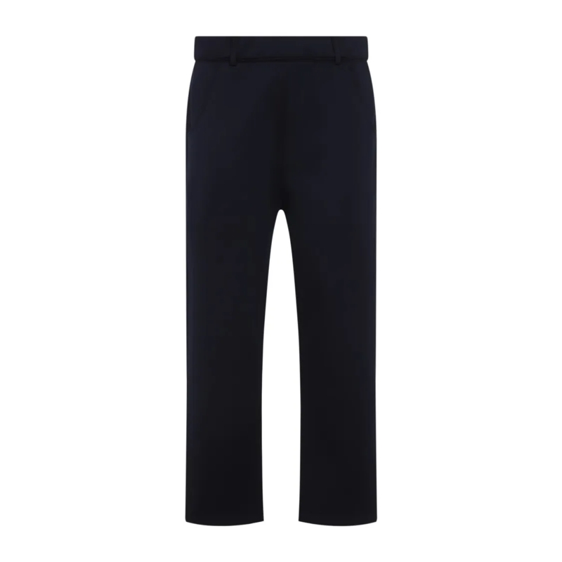 Prada Pantalon de costume Tailored Black Trousers Blue