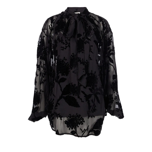 Zimmermann Blusen Burnout Blouse black