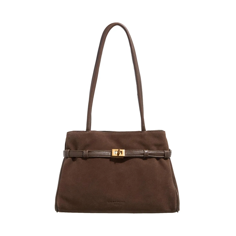 Liebeskind Berlin Schultertasche Nori Hydro Suede Roasted Coconut