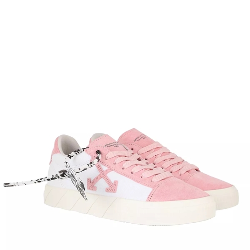 Off-White Low Vulcanized Canvas/Suede White/Pink låg sneaker