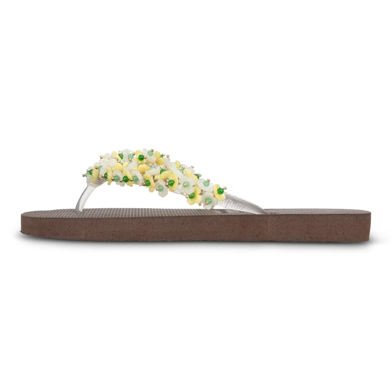 UZURII Flip Flops flip flop Tulum Bloom Yellow mocca(Image 18)