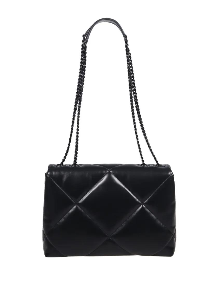 TORY BURCH Hobo bags Kira Diamond Quilt Powder Coated Convertible Shoul in zwart