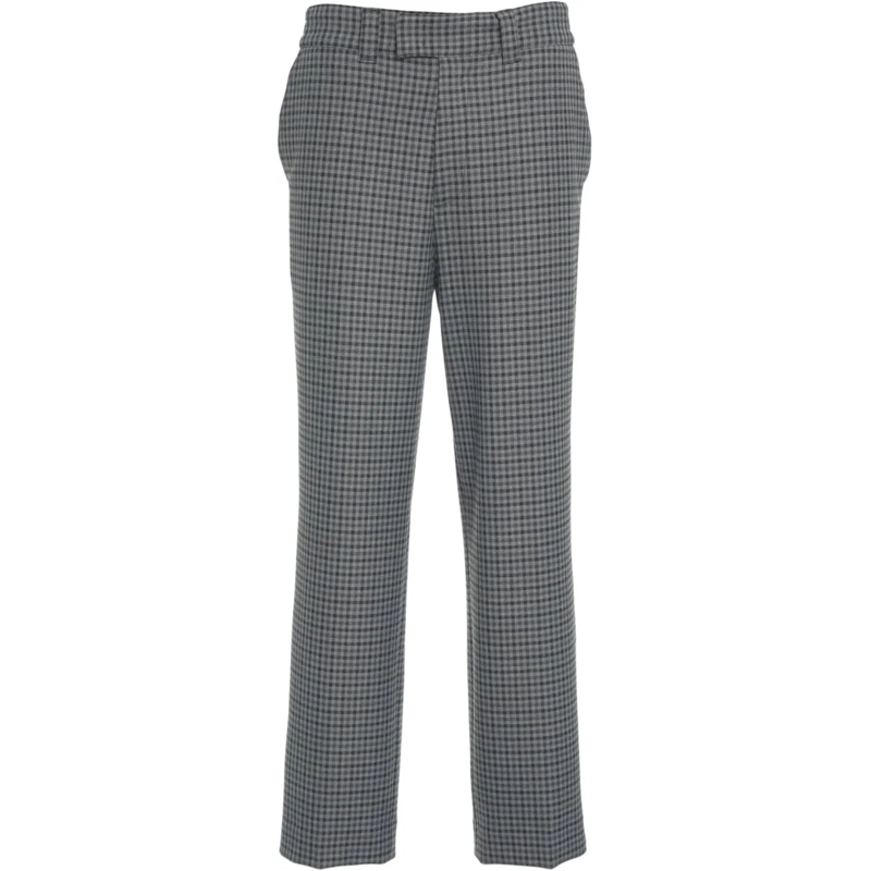 Paolo Pecora Chino Chino pants with check pattern grau