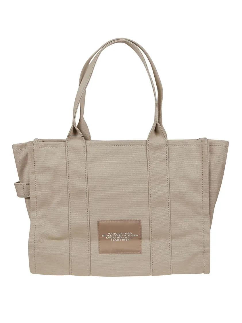 Marc Jacobs Shoppers & Totes Cotton Canvas Travel Large Tote in beige