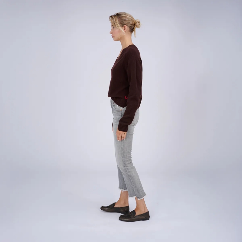 True Religion  - Lamgarm- Gerader Schnitt- Rippbünchen an den Ä braun(Image 3)