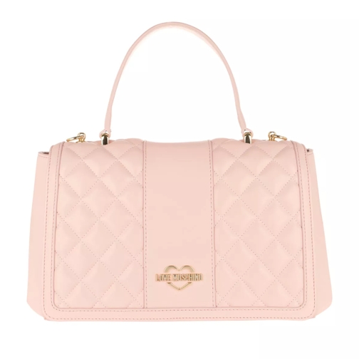 Love Moschino Quilted Nappa Crossbody Bag Rosa Satchel